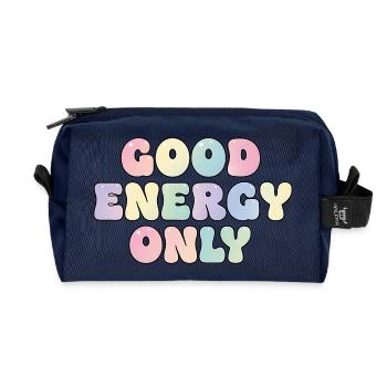 Seulement de l’énergie positive - Trousse de toilette en tissu recyclé - marine - Devant