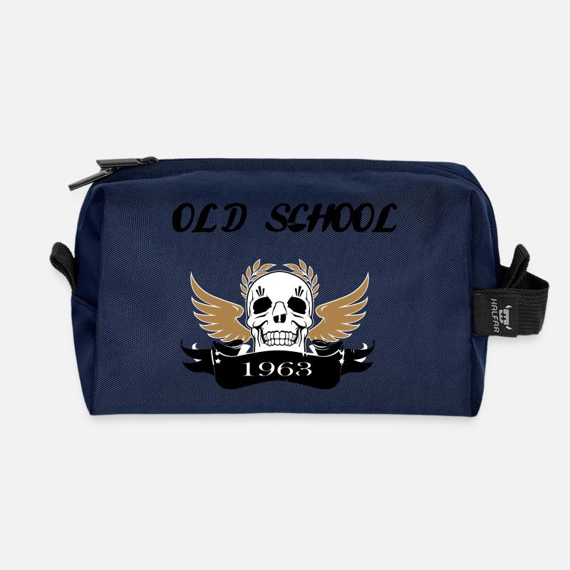 old school1963 - Recycelte Kulturtasche - Navy