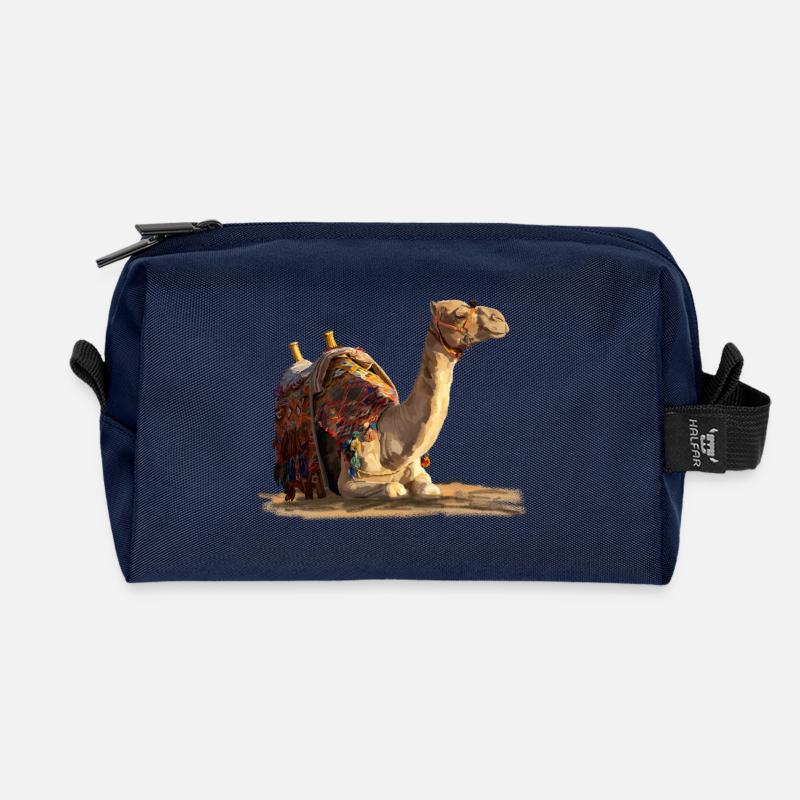 kamel - Recycelte Kulturtasche - Navy