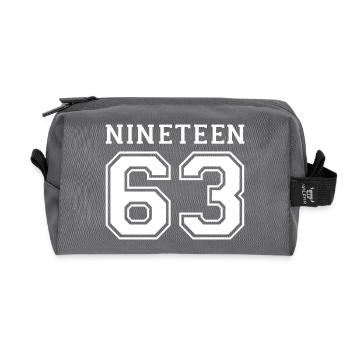 1963 - Recycelte Kulturtasche - Anthrazit - Vorne