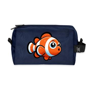 Clownfish - Recycled Toiletry Zip Bag - navy - Front
