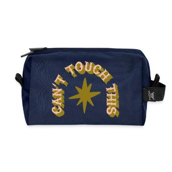 Can't Touch This – Kaktus-Humor - Recycelte Kulturtasche - Navy - Vorne