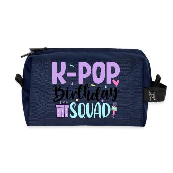 K Pop Birthday Squad - Recycelte Kulturtasche - Navy - Vorne
