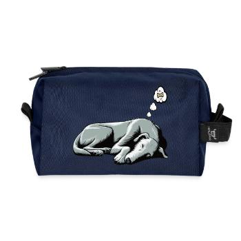 Irischer Wolfshund Wolfshundbesitzer Wolfshundfan - Recycelte Kulturtasche - Navy - Vorne