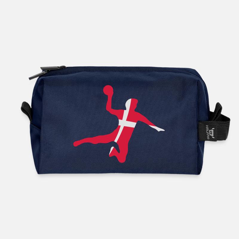handball dänemark - Recycelte Kulturtasche - Navy