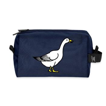 goose - Recycelte Kulturtasche - Navy - Vorne