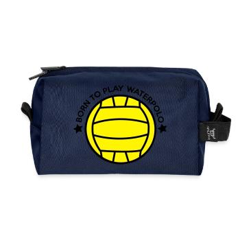 water polo - Recycelte Kulturtasche - Navy - Vorne