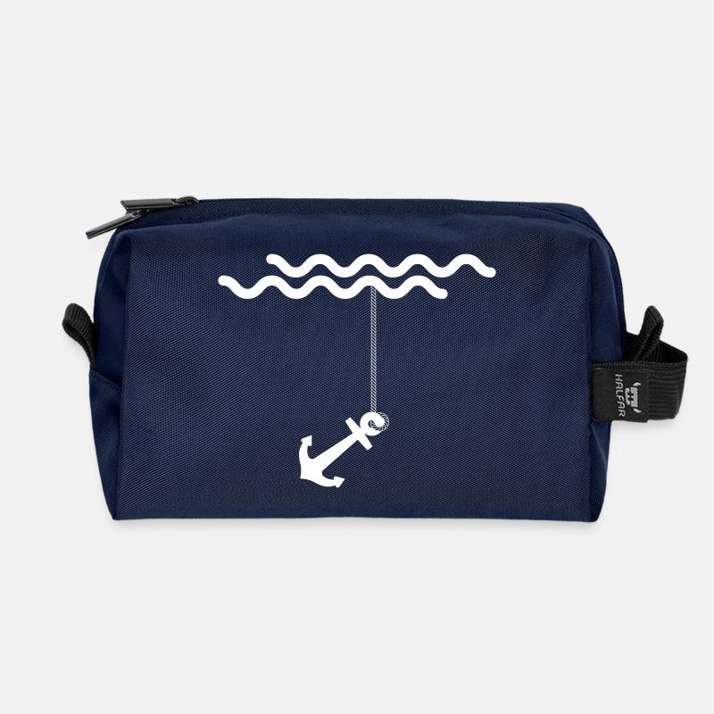 Anker - Recycelte Kulturtasche - Navy