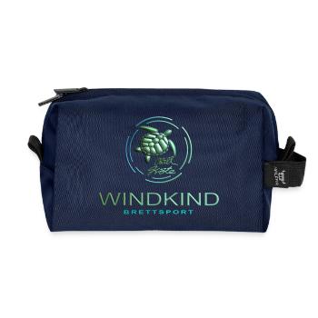 Crapaud froid - Trousse de toilette en tissu recyclé - marine - Devant