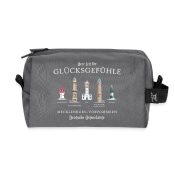 Mer Baltique Mecklembourg-Poméranie occidentale, Allemagne - Trousse de toilette en tissu recyclé - anthracite - Devant