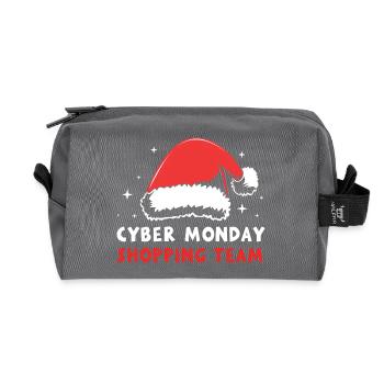 Cyber Monday Kaufrausch - Recycelte Kulturtasche - Anthrazit - Vorne