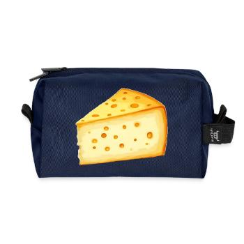 Fromage - Trousse de toilette en tissu recyclé - marine - Devant