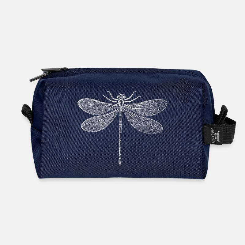 Libelle - Recycelte Kulturtasche - Navy