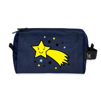 sternschnuppe_03 - Recycelte Kulturtasche - Navy - Vorne