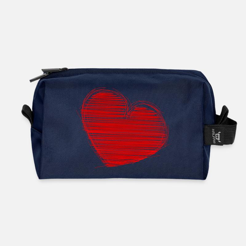 VALENTINSTAG. Junggesellinnenabschied. ICH LIEBE DICH. ICH LIEBE DICH. LIEBE - Recycelte Kulturtasche - Navy