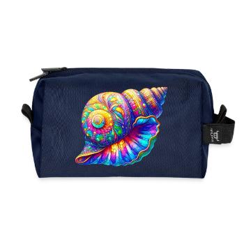 Shell - Recycled Toiletry Zip Bag - navy - Front