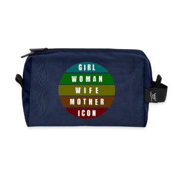 female way of life - Recycelte Kulturtasche - Navy - Vorne