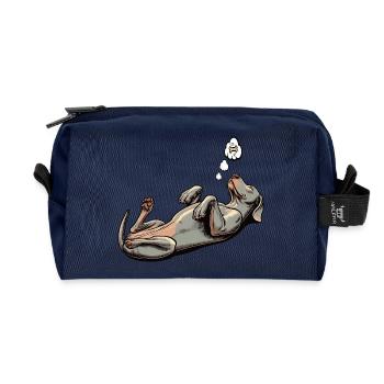 Propriétaire de Weimaraner Passionné de Weimaraner - Trousse de toilette en tissu recyclé - marine - Devant