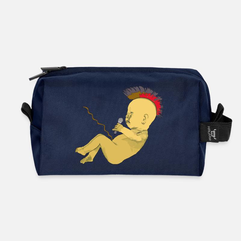 Punk - Recycelte Kulturtasche - Navy