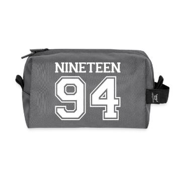 1994 - Recycled Toiletry Zip Bag - anthracite - Front