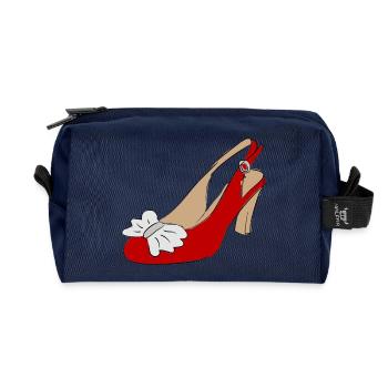 Shoe Women's Shoe - Recycled Toiletry Zip Bag - navy - Front