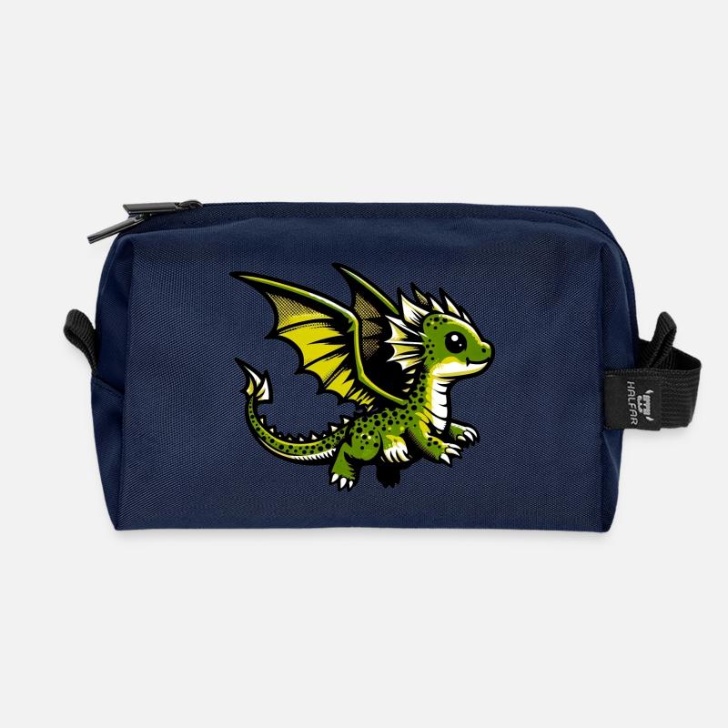 Drache - Recycelte Kulturtasche - Navy