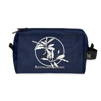 Bucephalandra kedagang - Recycled Toiletry Zip Bag - navy - Front