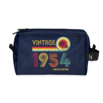 Rétro 1954 Palm Sunset Edition - Trousse de toilette en tissu recyclé - marine - Devant