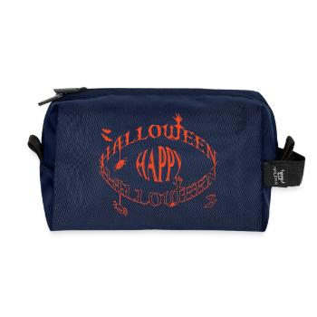 Glyphe d’œil d’Halloween - Trousse de toilette en tissu recyclé - marine - Devant