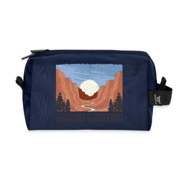 Randonnée au parc national du Grand Canyon - Trousse de toilette en tissu recyclé - marine - Devant