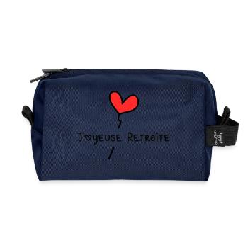 RETIREMENT - Recycled Toiletry Zip Bag - navy - Front