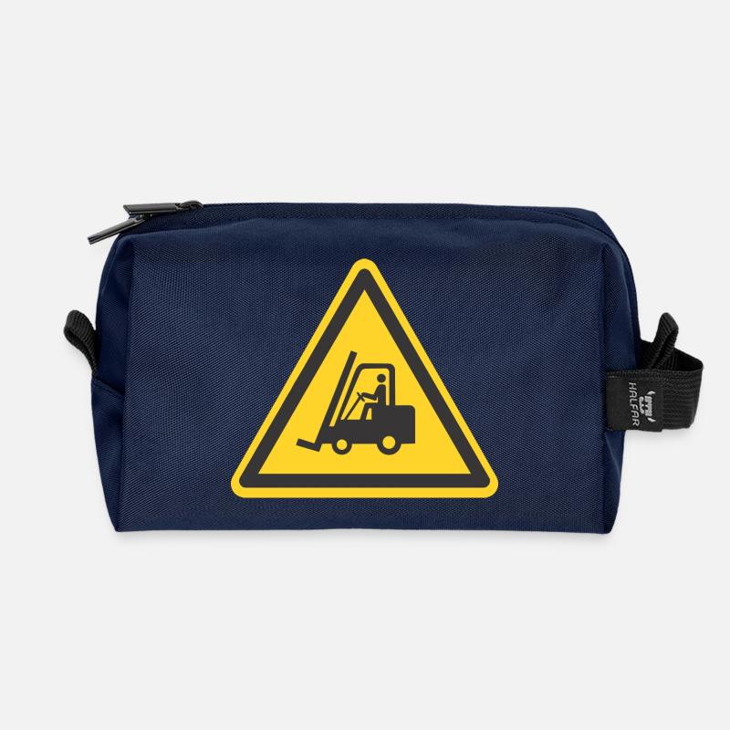 Forklift - Recycled Toiletry Zip Bag - navy