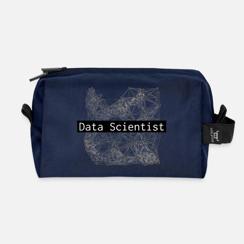 Data scientist - Trousse de toilette en tissu recyclé - marine