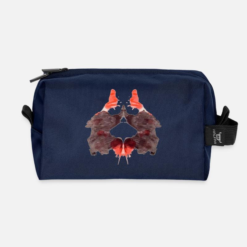 Rorschach Tafel 2/10 - Recycelte Kulturtasche - Navy