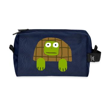 Ugly Turtle - Recycled Toiletry Zip Bag - navy - Front