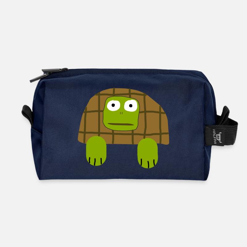 Ugly Turtle - Recycelte Kulturtasche - Navy