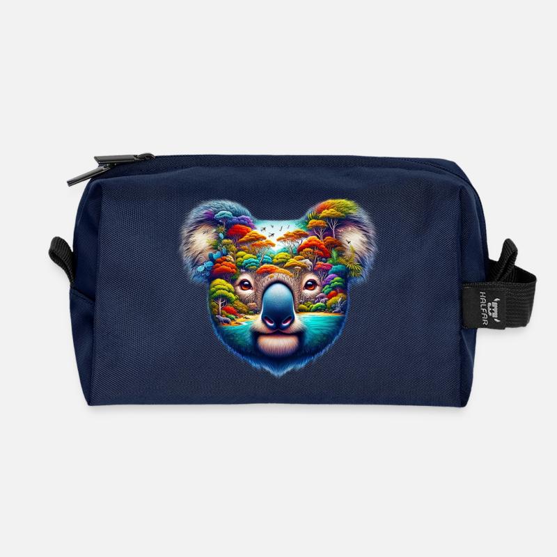 Koala - Recycelte Kulturtasche - Navy
