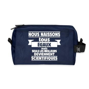 les meilleurs deviennent scientifiques - Trousse de toilette en tissu recyclé - marine - Devant