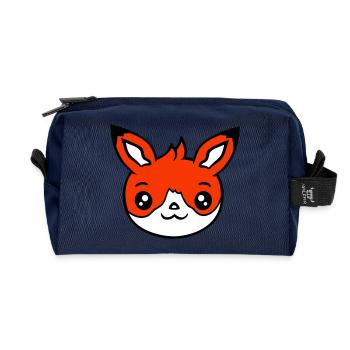 Fuchs Rotfuchs Wildes Tier Schlauer Wald Bewohner - Recycelte Kulturtasche - Navy - Vorne