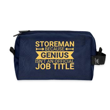 Storeman Genius - Recycelte Kulturtasche - Navy - Vorne