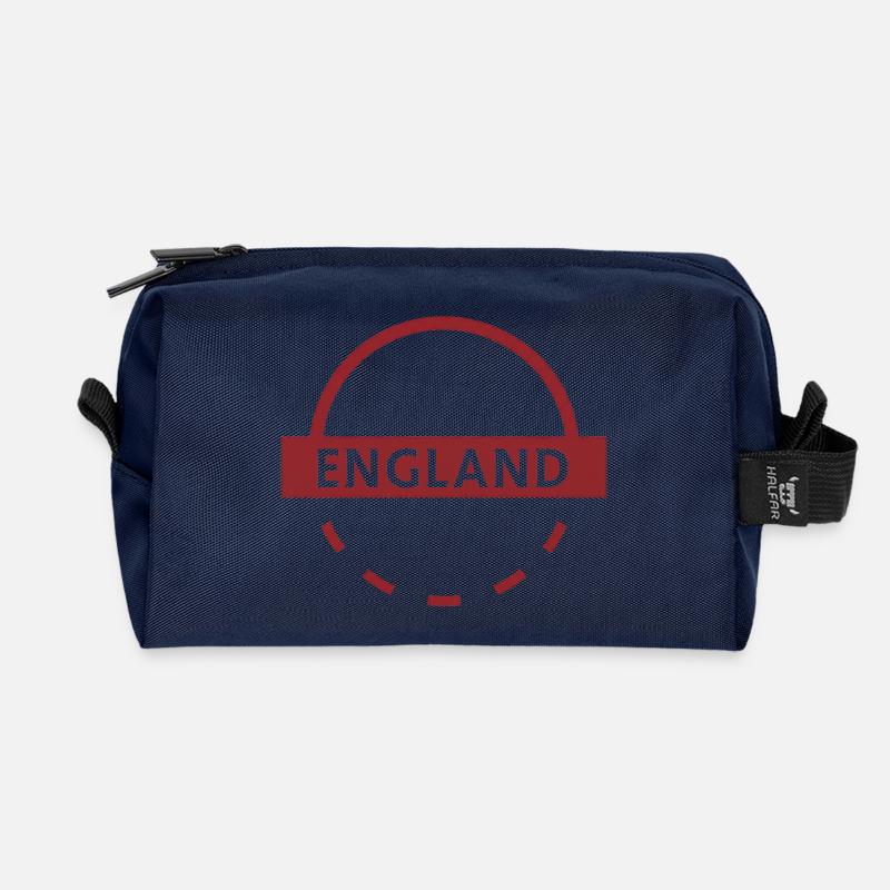 England Halbkreis Emblem - Recycelte Kulturtasche - Navy