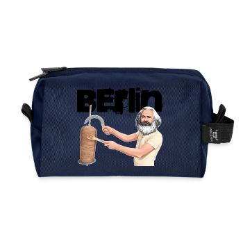 Berlin Döner Marx - Trousse de toilette en tissu recyclé - marine - Devant