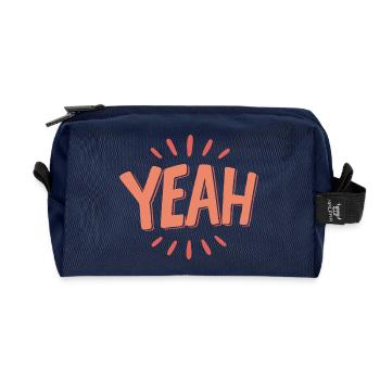 YEAH Peach  - Trousse de toilette en tissu recyclé - marine - Devant