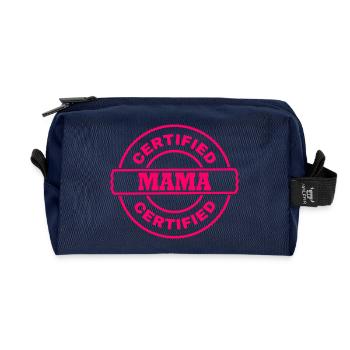 Certified mama - Recycelte Kulturtasche - Navy - Vorne