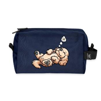Cocker Spaniel Cockerhund Cocker Spaniel Besitzer - Recycelte Kulturtasche - Navy - Vorne