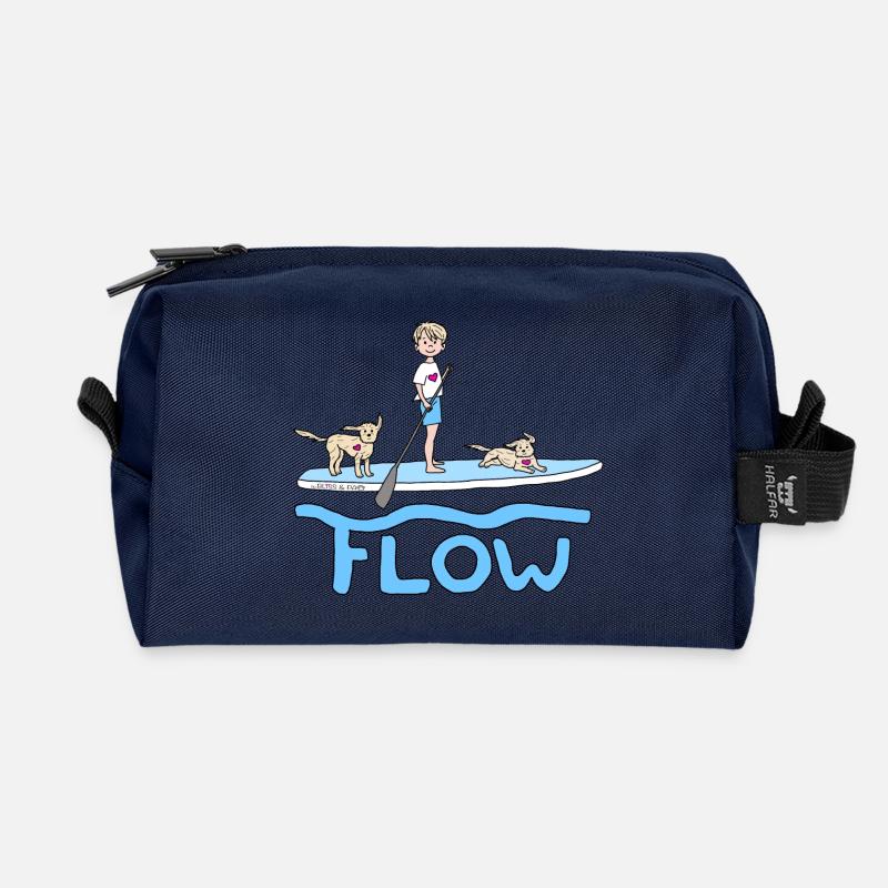 Phil and Paw - Flow - Recycelte Kulturtasche - Navy