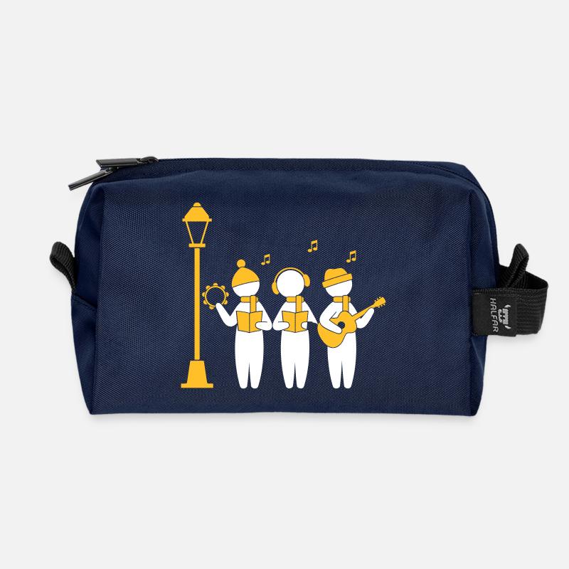 Chor Singen Weihnachten - Recycelte Kulturtasche - Navy