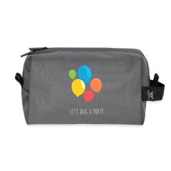 let's have a party - Recycelte Kulturtasche - Anthrazit - Vorne