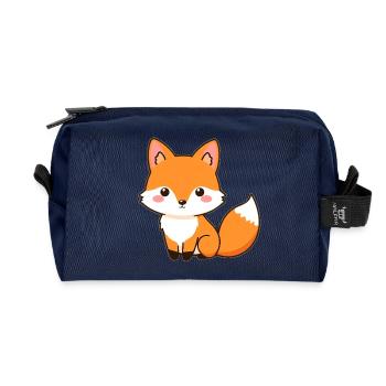 Fuchs - Recycelte Kulturtasche - Navy - Vorne
