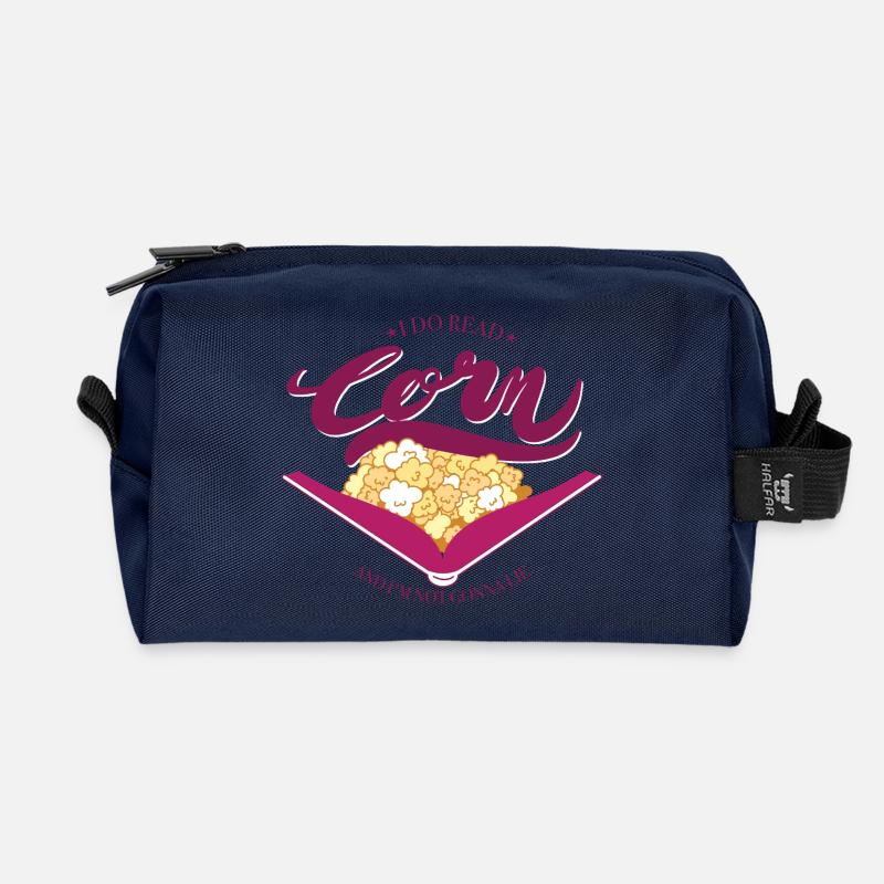 Corn Reading Tee - Recycelte Kulturtasche - Navy